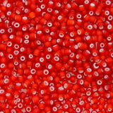 Antique Venetian White Heart Burnt Orange #1 Matte 8/0 - 250 Grams