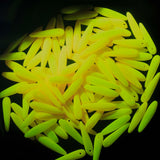 91DP622-M: Preciosa Ornela 5x16mm White Alabaster Yellow Silk Matte Thorn Beads