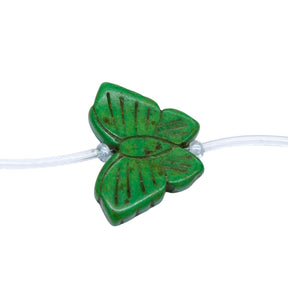 91ST612-G: Magnesite Butterfly Beads Green 20x24mm 15.5"