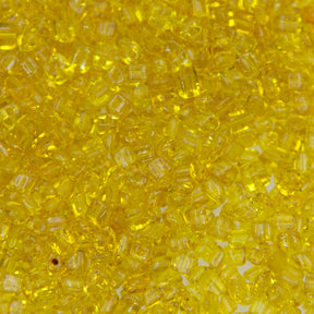 91SV222-3R: Vintage Venetian Trap Transparent Yellow #3 3-3.5mm 50 Gram Bag