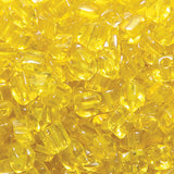 91SV222-3R: Vintage Venetian Trap Transparent Yellow #3 3-3.5mm 50 Gram Bag