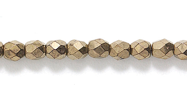3FC555: CZ FACET RD Bronze 3MM 600PC