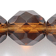 10FC257: CZ FACET RD TRANS Smoke Topaz 10mm-200PC