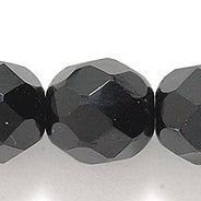 8FC109: CZ FACET RD Black 8mm-150PC