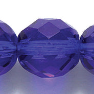 10FC277: CZ FACET RD TRANS Deep Sapphire 10mm-150PC