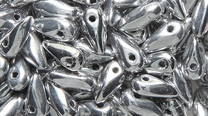 80DP815-F: Czech Mini Dagger Silver 2.5x6mm 140 Piece Average 1 Tube