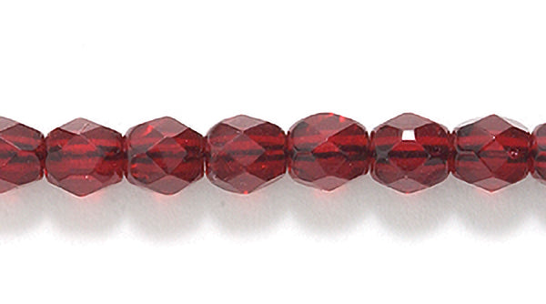 4FC246: CZ FACET RD TRANS Garnet 4mm-600PC