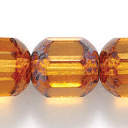 8FX254: CZ FC Tube TR Topaz With Stone Effect 8mm 150PC