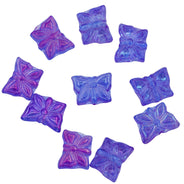 95BU5297: CZ Butterfly Purple/Sapphire 12x15mm