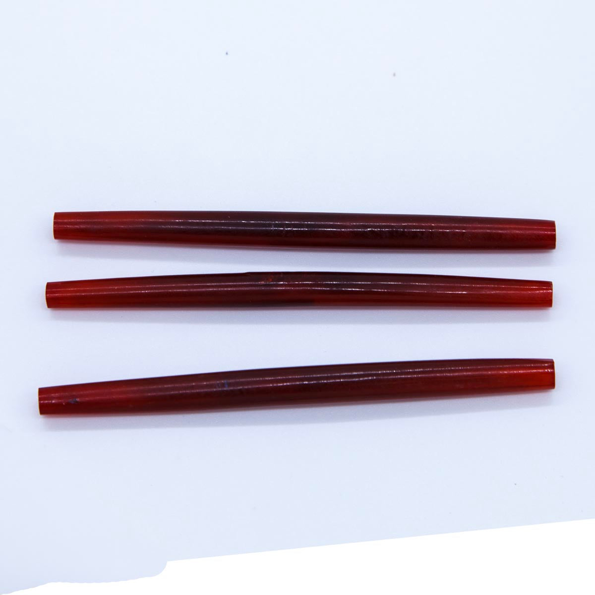 96HP247: Horn Pipe Red Amber 4 Inch 6 Pieces