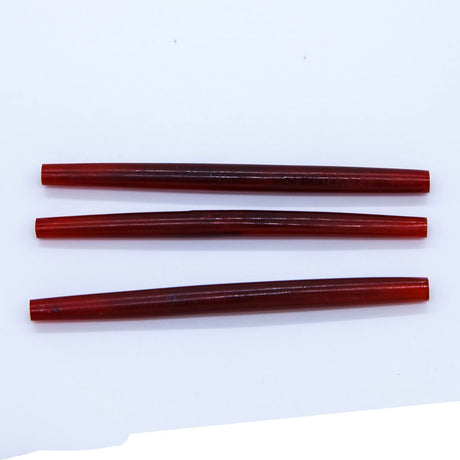 96HP247: Horn Pipe Red Amber 4 Inch 6 Pieces