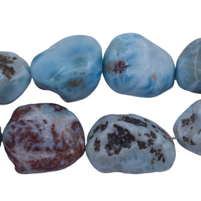 96ST106-02: Larimar Pebble/Nugget 15-20x22-30mm/130-147GM AVG