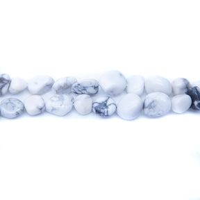 96ST405: Howlite Pebble 8-10mm 1STR