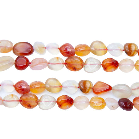96ST428: Carnelian Pebble 8-10mm 1STR