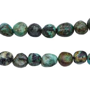 96ST433: African Turquoise Pebble 8-10mm 1STR