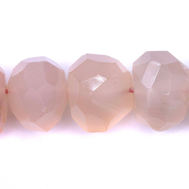 98ST4007-PN: Natural Pink Chalcedony Facet Nugget 8x10-14x18mm