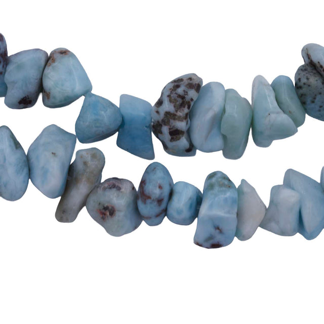 99ST106-01: Larimar Small Chip/Nugget 4-8x10-12mm/50-90GM AVG