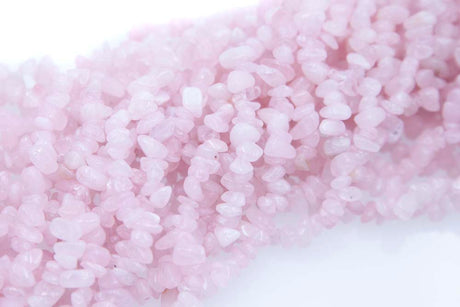 99ST402-N: 8-12mm Rose Quartz Chips 36"
