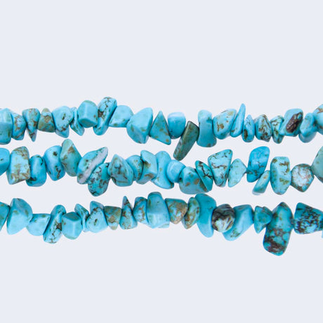 99ST413-N: 8-12mm Turquoise Nugget chip 36"