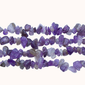 99ST414-N: 8-12mm Natural Amethyst Chips 36"