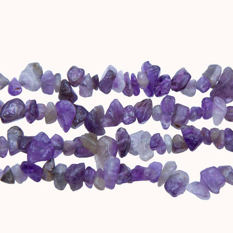 99ST414-N: 8-12mm Natural Amethyst Chips 36"