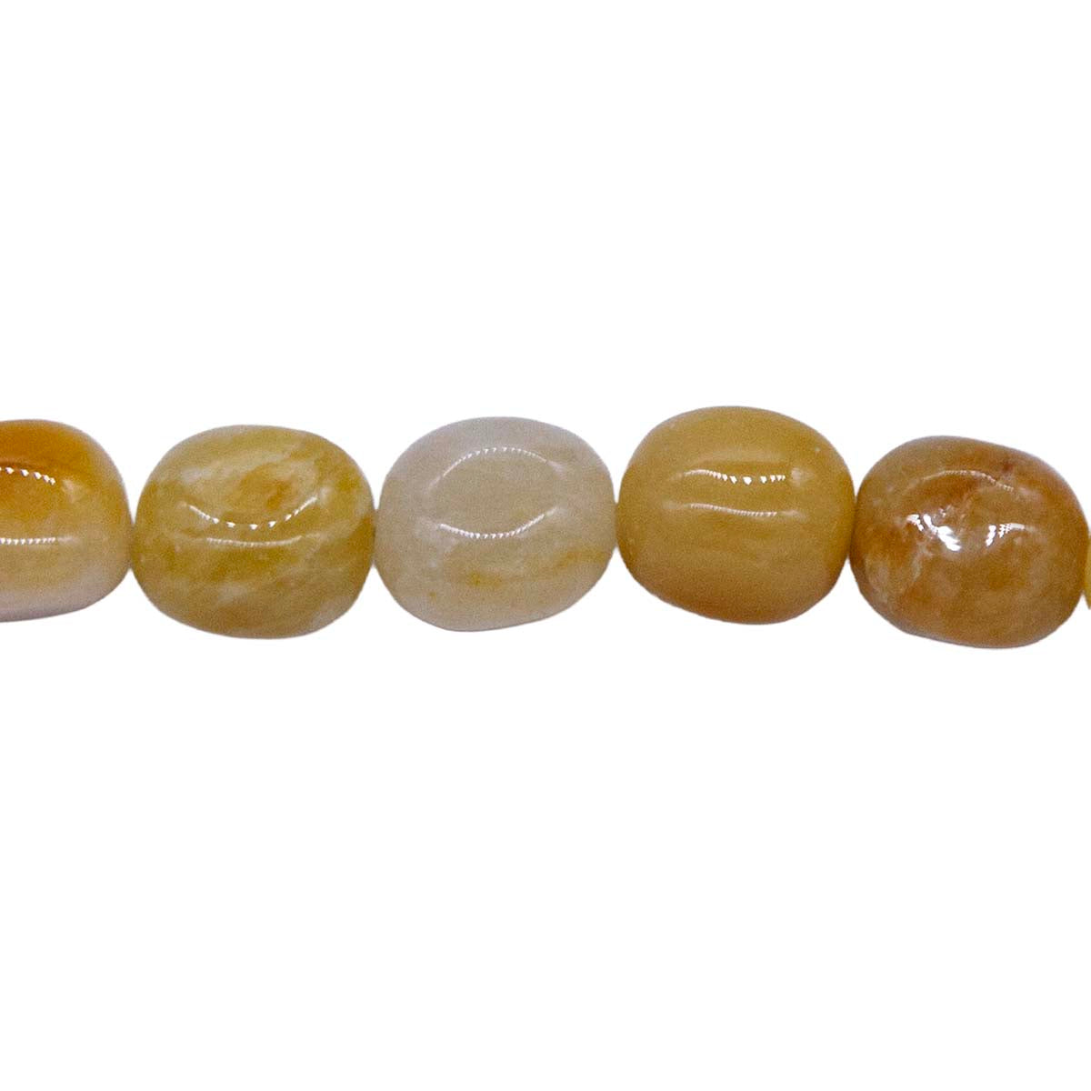 99ST562: Yellow Agate Stone Strand 15"