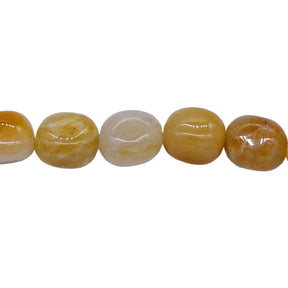 99ST562: Yellow Agate Stone Strand 15"