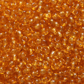 9EP254-1R: Vintage FRNCH Transparent Medium Topaz#1 9/0 50 Gram Bag
