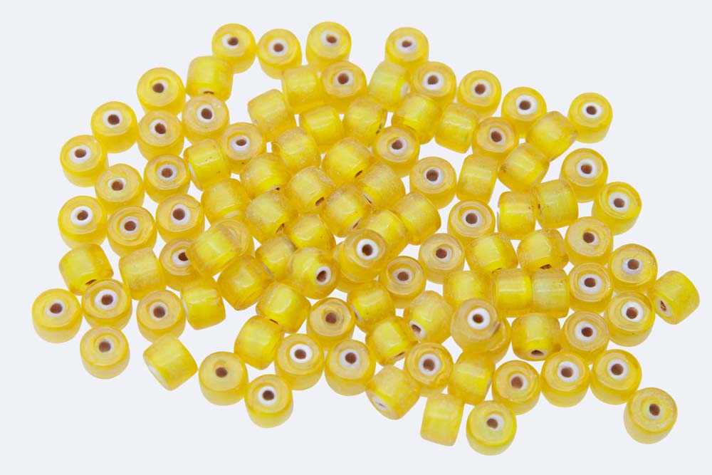 9IC723: Crow White Lined Butter Yellow 9mm 100 Grams