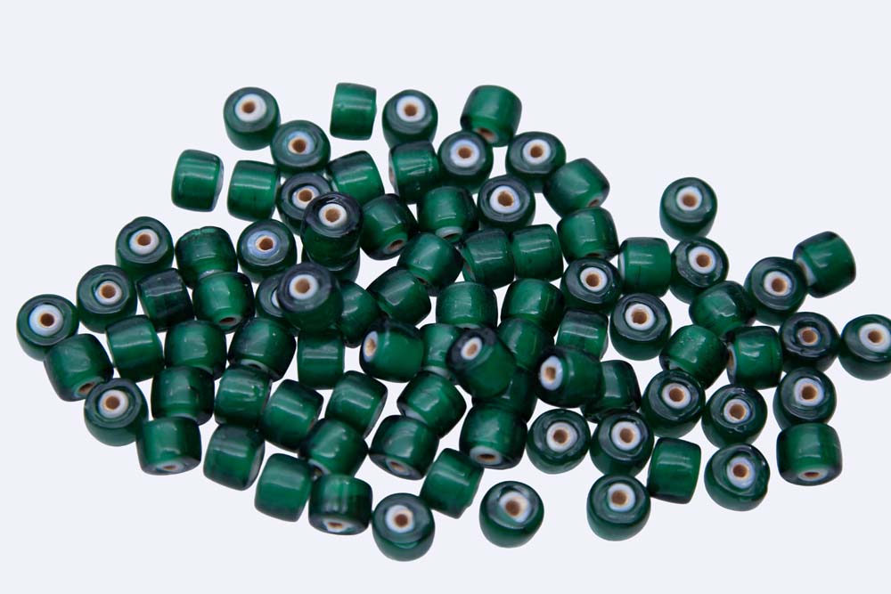 9IC788: Crow White Lined Dark Green 9mm 100 Grams