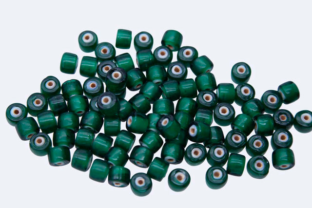 9IC788: Crow White Lined Dark Green 9mm 100 Grams
