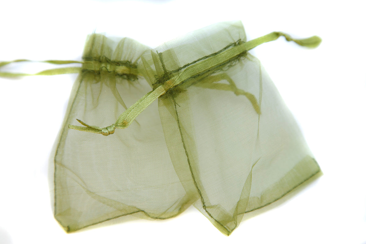9MS787-83: Jewelry Bag Olive 6x9cm-10PC Pack