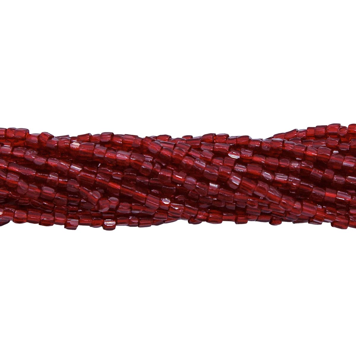9SC246R: CZ Seed Bead 3-cut Trans Garnet 9/0-1HK