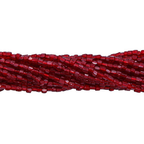 9SC246R: CZ Seed Bead 3-cut Trans Garnet 9/0-1HK