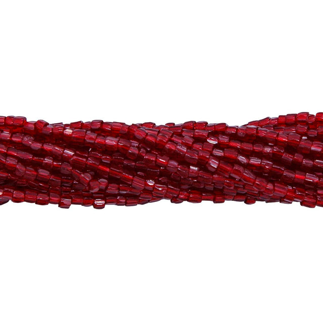 9SC246R: CZ Seed Bead 3-cut Trans Garnet 9/0-1HK