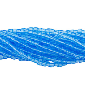 9SC263R: CZ Seed Bead 3-cut Trans Aqua 9/0-1HK