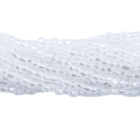 9SC312-TR: CZ Seed Bead 3-cut Crystal Luster 9/0-1HK