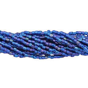 9SC569-TR: CZ Seed Bead 3-cut Trans Montana Blue AB 9/0-1HK