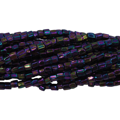 9SC599R: CZ Seed Bead 3-cut Purple Iris 9/0-1HK