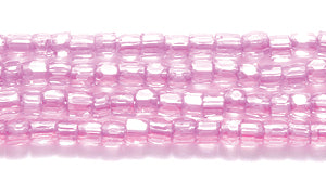 9SC795-L: CZ Seed Bead 3-cut Color Lined Luster Fuchsia 9/0 10HK