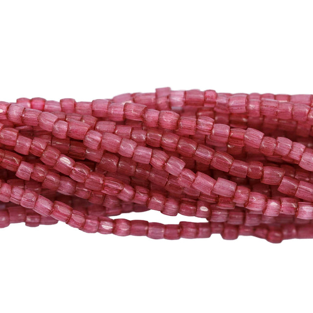 9SC994-1R: CZ Seed Bead 3-cut Satin Sol-gel Vin Rose 9/0-1HK