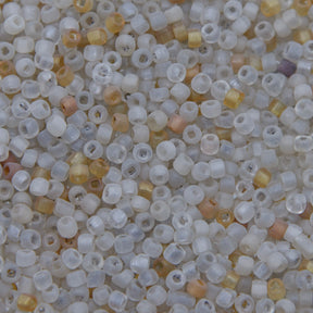 9SV100-17: Vintage Venetian Milky Crystal Rust 9/0 250 Grams