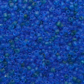9SV100-39: Vintage Venetian Seed Bead Tr Deep Blue 9/0