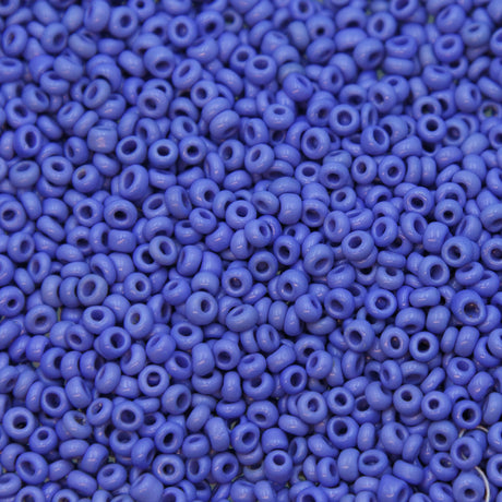 9SV173-D: Vintage Venetian Seed Bead Opaque Blue #13 9/0 - 500 Grams