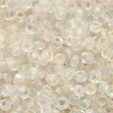 9SV212-11UR: Vintage Venetian Clear #11 Square Hole Frosted 9/0 50 Gram Bag