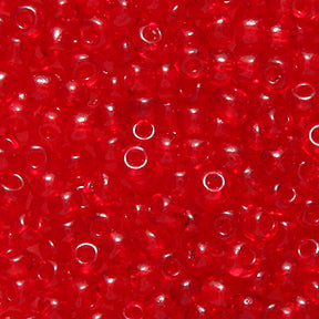 9SV244-4: Vintage Venetian Transparent Ruby Red #4 9/0 500 Grams