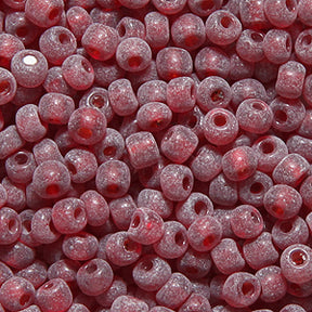 9SV244-AU: Vintage Venetian Transparent Red #10 Frosted 9/0 500 Grams