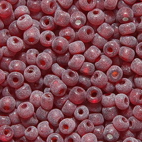 9SV248-10: Vintage Venetian Transparent Red #10 Frosted 9/0 500 Grams