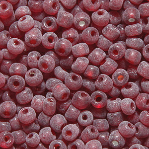 9SV248-10R: Vintage Venetian Transparent Red #10 Frosted 9/0 50 Gram Bag