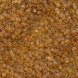 9SV251-10R: Vintage Venetian Transparent Goldenrod #10 Square Hole 9/0 50 Gram Bag